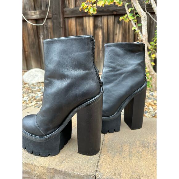 Jeffrey Campbell Mulder Platform Black Boot size 7.5 / 38 - Picture 10 of 15